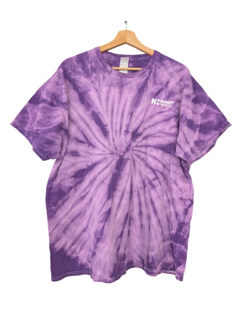Novant Health Tie Dye T Shirt Mens XXL Promo Graphic Medical Tee 25 PtP